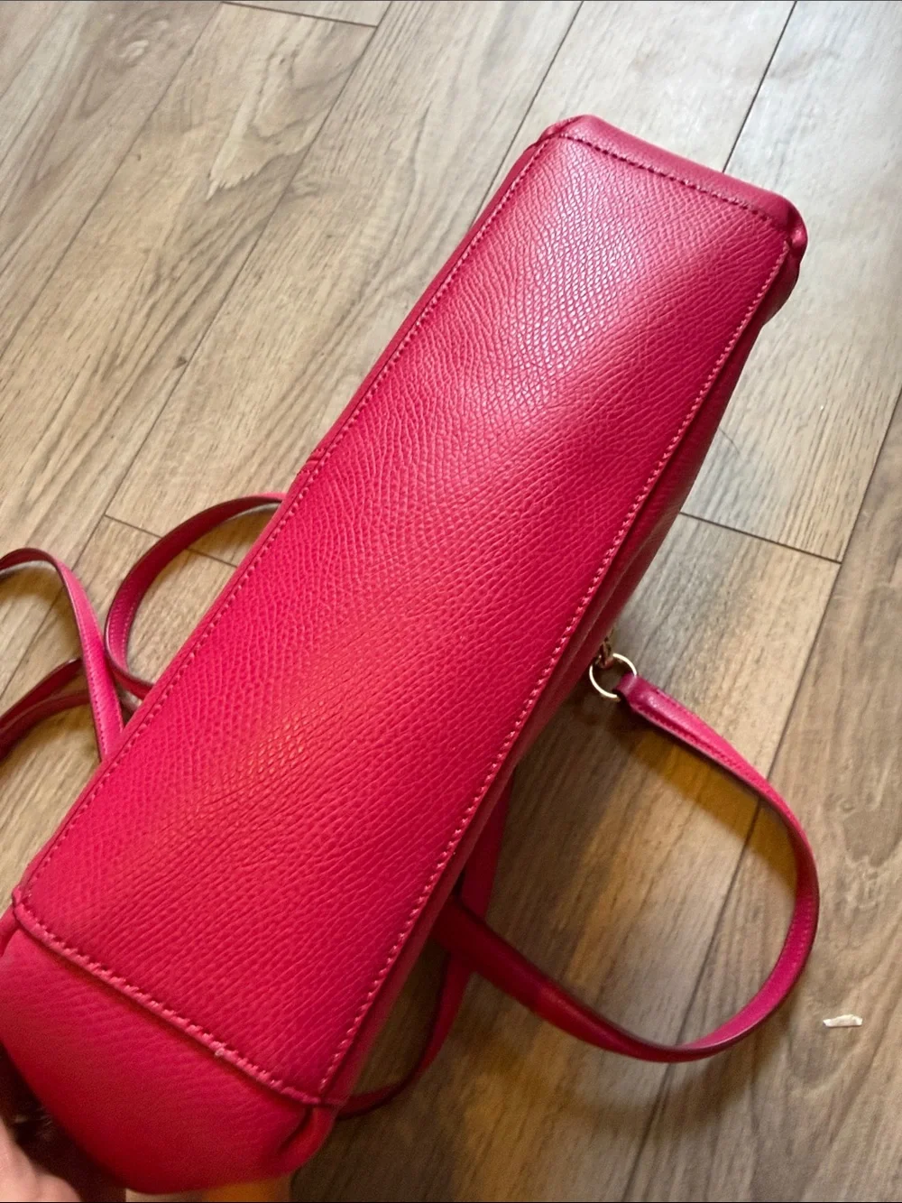 Perfect like new Coach Mini Christie leather bag Pink/Ruby gold hardware